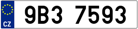 Trailer License Plate